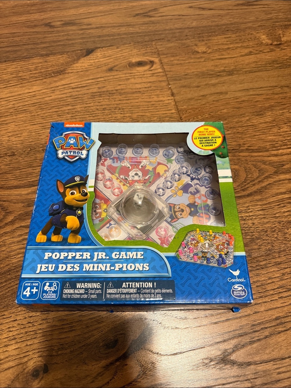 Paw Patrol Popper Jr. Game - Blue & Green Packaging with Multicolor Playmat